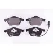 HELLA 8DB 355 008-911 - Jeu de 4 plaquettes de frein avant