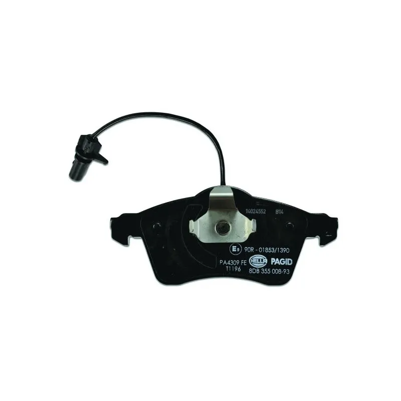 Jeu de 4 plaquettes de frein avant HELLA 8DB 355 008-931 - Visuel 2