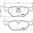 HELLA 8DB 355 009-051 - Jeu de 4 plaquettes de frein arrière