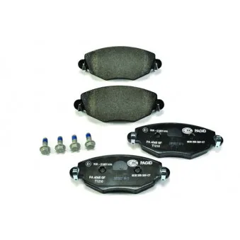 Jeu de 4 plaquettes de frein avant HELLA OEM C2S17129