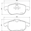 HELLA 8DB 355 009-311 - Jeu de 4 plaquettes de frein avant