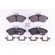 HELLA 8DB 355 009-321 - Jeu de 4 plaquettes de frein avant