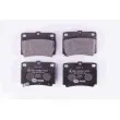 HELLA 8DB 355 009-501 - Jeu de 4 plaquettes de frein arrière