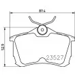 HELLA 8DB 355 009-511 - Jeu de 4 plaquettes de frein arrière