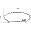 HELLA 8DB 355 009-521 - Jeu de 4 plaquettes de frein avant