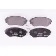 HELLA 8DB 355 009-641 - Jeu de 4 plaquettes de frein avant