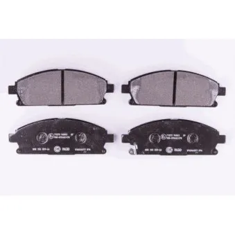 Jeu de 4 plaquettes de frein avant HELLA OEM AY040NS095