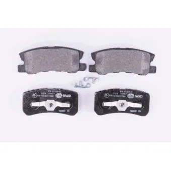 Jeu de 4 plaquettes de frein arrière HELLA OEM MZ690346
