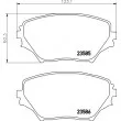 HELLA 8DB 355 009-741 - Jeu de 4 plaquettes de frein avant