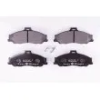Jeu de 4 plaquettes de frein avant HELLA [8DB 355 009-751]