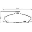 HELLA 8DB 355 009-751 - Jeu de 4 plaquettes de frein avant