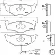HELLA 8DB 355 009-801 - Jeu de 4 plaquettes de frein avant