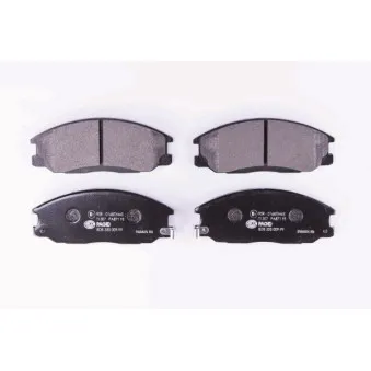 Jeu de 4 plaquettes de frein avant HELLA OEM 5810147A00