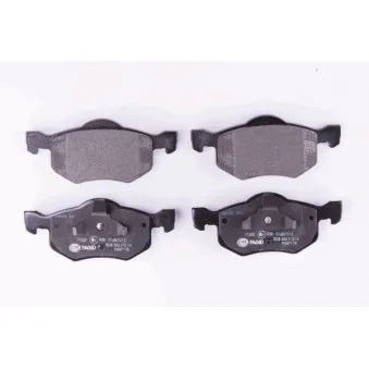 Jeu de 4 plaquettes de frein avant HELLA OEM EC253323ZC