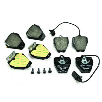 Jeu de 4 plaquettes de frein avant HELLA OEM 4D0698151F