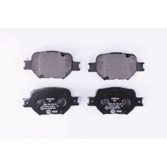 Jeu de 4 plaquettes de frein avant HELLA OEM 04465YZZDF
