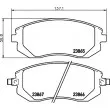 HELLA 8DB 355 010-211 - Jeu de 4 plaquettes de frein avant