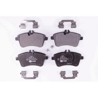 Jeu de 4 plaquettes de frein avant HELLA OEM A1694200120