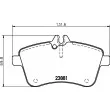HELLA 8DB 355 010-331 - Jeu de 4 plaquettes de frein avant
