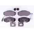 HELLA 8DB 355 010-391 - Jeu de 4 plaquettes de frein avant