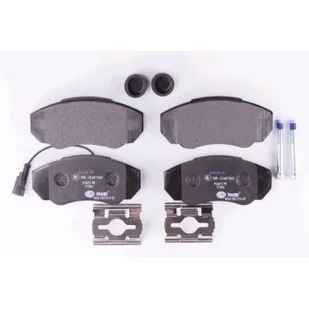 Jeu de 4 plaquettes de frein avant HELLA OEM 425243