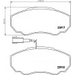 HELLA 8DB 355 010-391 - Jeu de 4 plaquettes de frein avant