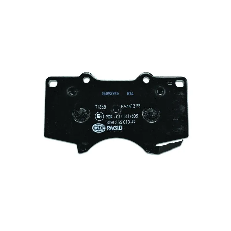 Jeu de 4 plaquettes de frein avant HELLA 8DB 355 010-491 - Visuel 2