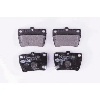 Jeu de 4 plaquettes de frein arrière HELLA OEM 0446642040
