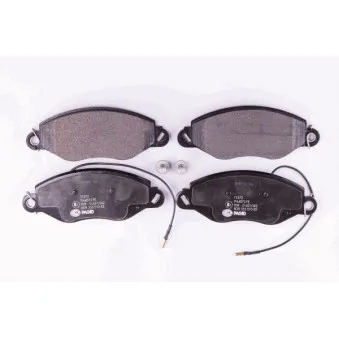 Jeu de 4 plaquettes de frein avant HELLA OEM 410609X226