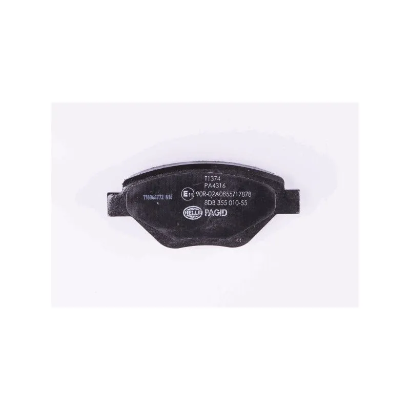 Jeu de 4 plaquettes de frein avant HELLA 8DB 355 010-551 - Visuel 2