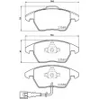 HELLA 8DB 355 010-581 - Jeu de 4 plaquettes de frein avant