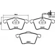 HELLA 8DB 355 010-631 - Jeu de 4 plaquettes de frein avant