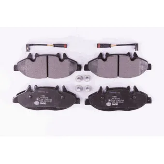 Jeu de 4 plaquettes de frein avant HELLA OEM A0034207910