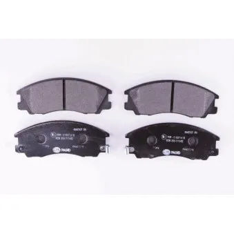 Jeu de 4 plaquettes de frein avant HELLA OEM 58101H1A00