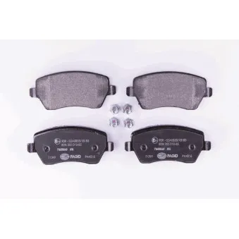 Jeu de 4 plaquettes de frein avant HELLA 8DB 355 010-851
