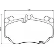 HELLA 8DB 355 011-011 - Jeu de 4 plaquettes de frein avant
