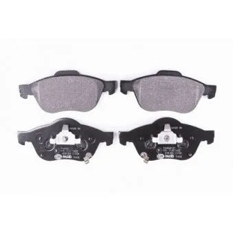 Jeu de 4 plaquettes de frein avant HELLA OEM 0446505070