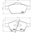 HELLA 8DB 355 011-041 - Jeu de 4 plaquettes de frein avant