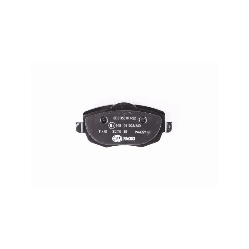 Jeu de 4 plaquettes de frein avant HELLA 8DB 355 011-221 - Visuel 2