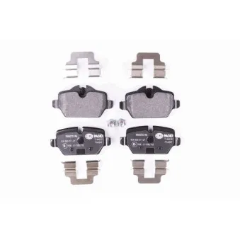 Jeu de 4 plaquettes de frein arrière HELLA OEM 34212288889