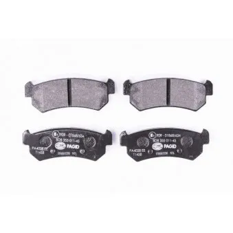 Jeu de 4 plaquettes de frein arrière HELLA OEM 96405131