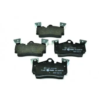 Jeu de 4 plaquettes de frein arrière HELLA OEM 95535293951