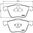 HELLA 8DB 355 011-571 - Jeu de 4 plaquettes de frein avant