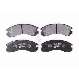 Jeu de 4 plaquettes de frein avant HELLA OEM 1620368480