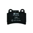 HELLA 8DB 355 011-861 - Jeu de 4 plaquettes de frein arrière