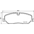 HELLA 8DB 355 011-971 - Jeu de 4 plaquettes de frein avant