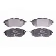 Jeu de 4 plaquettes de frein avant HELLA [8DB 355 012-031]