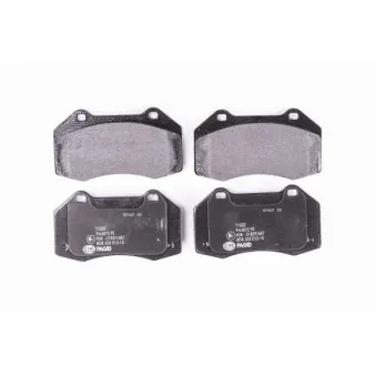 Jeu de 4 plaquettes de frein avant HELLA OEM 410608131R