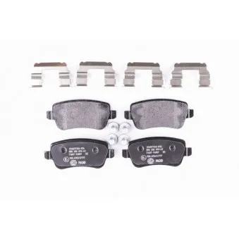 Jeu de 4 plaquettes de frein arrière HELLA OEM 77363610