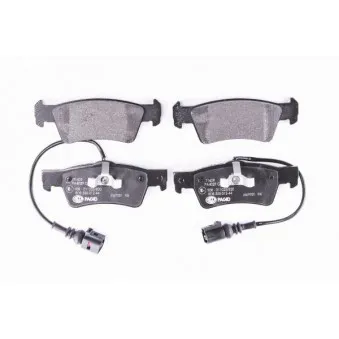 Jeu de 4 plaquettes de frein arrière HELLA OEM 7L6698451